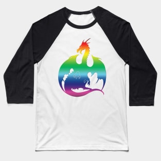 Rainbow Dragon Baseball T-Shirt